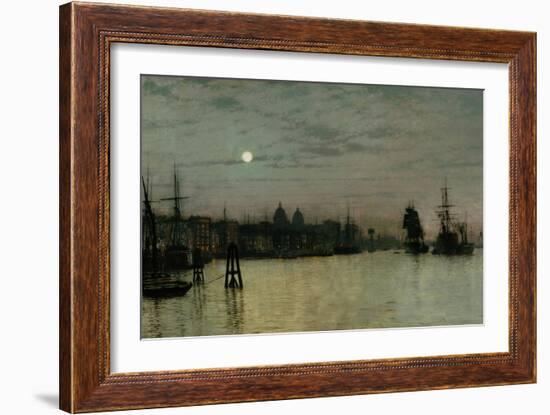 Greenwich, Half Tide, 1884-John Atkinson Grimshaw-Framed Giclee Print