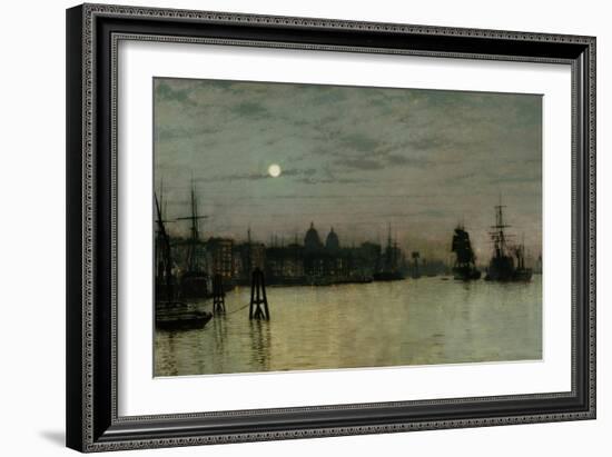 Greenwich, Half Tide, 1884-John Atkinson Grimshaw-Framed Giclee Print