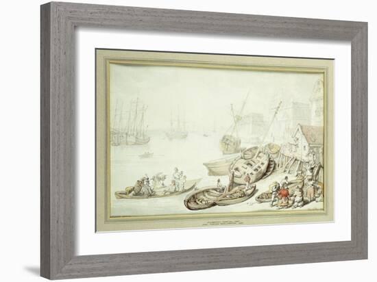 Greenwich Hospital, 1822-Thomas Rowlandson-Framed Giclee Print