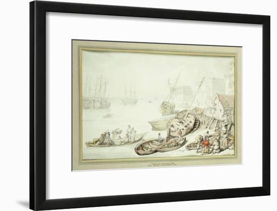 Greenwich Hospital, 1822-Thomas Rowlandson-Framed Giclee Print