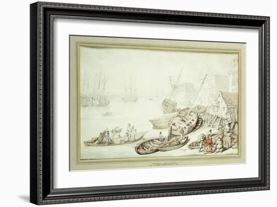 Greenwich Hospital, 1822-Thomas Rowlandson-Framed Giclee Print