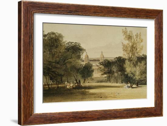 Greenwich Hospital from the Park, 1830-Thomas Shotter Boys-Framed Giclee Print