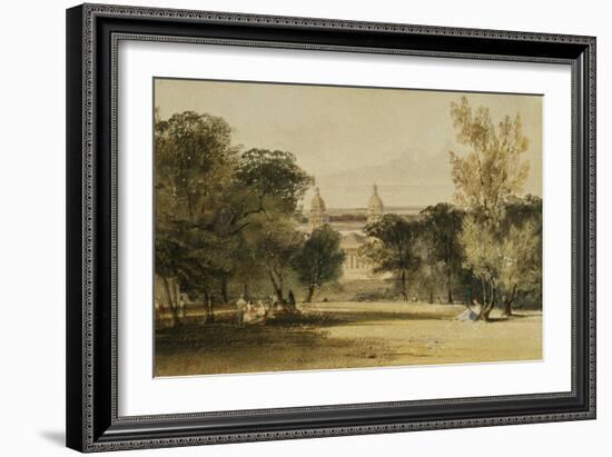 Greenwich Hospital from the Park, 1830-Thomas Shotter Boys-Framed Giclee Print