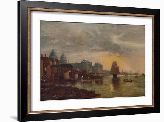 'Greenwich Hospital from the River', 1854, (1935)-James Holland-Framed Giclee Print