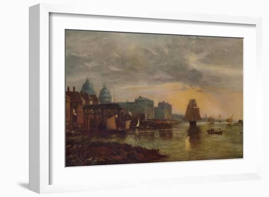 'Greenwich Hospital from the River', 1854, (1935)-James Holland-Framed Giclee Print