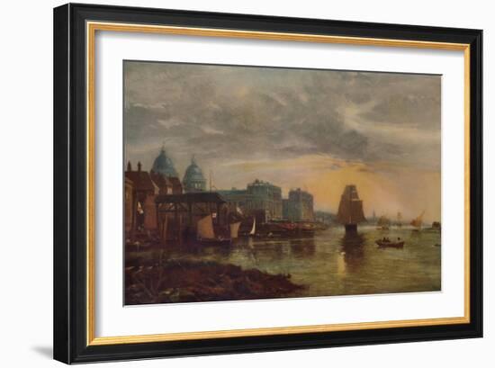 'Greenwich Hospital from the River', 1854, (1935)-James Holland-Framed Giclee Print