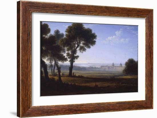 Greenwich Looking Towards the Thames-John Glover-Framed Giclee Print