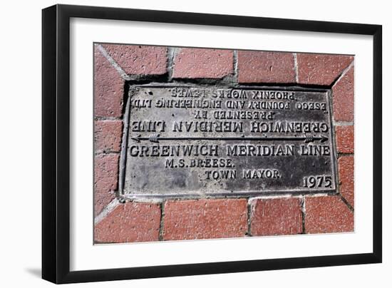 Greenwich Meridian Marker-Martin Bond-Framed Photographic Print