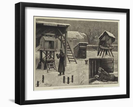 Greenwich Observatory, Photographing the Temperature; Method of Reading Deep-Sunk Thermometers-William Bazett Murray-Framed Giclee Print