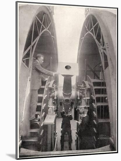 Greenwich Observatory the Astronomer Royal Mr. Frank Dyson Taking a Reading with an Altazimuth-null-Mounted Art Print