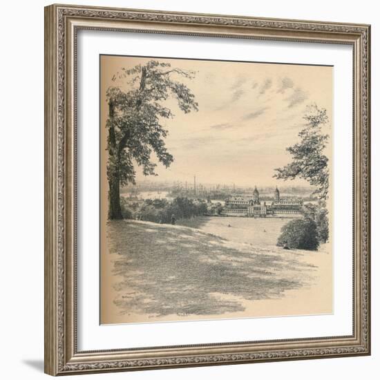 Greenwich Palace from Observatory Hill, 1902-Thomas Robert Way-Framed Giclee Print