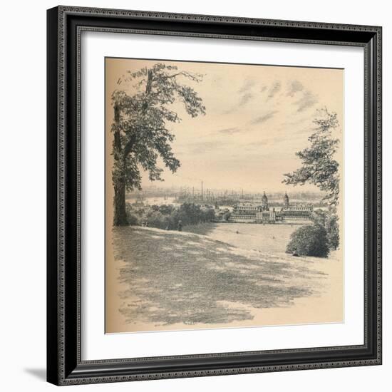 Greenwich Palace from Observatory Hill, 1902-Thomas Robert Way-Framed Giclee Print