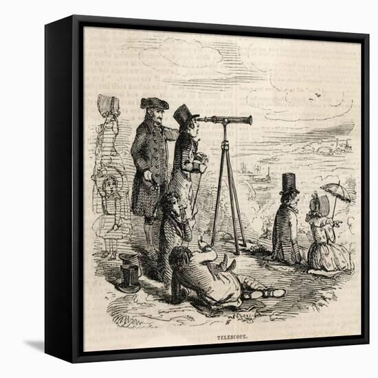 Greenwich Park Telescope-null-Framed Stretched Canvas