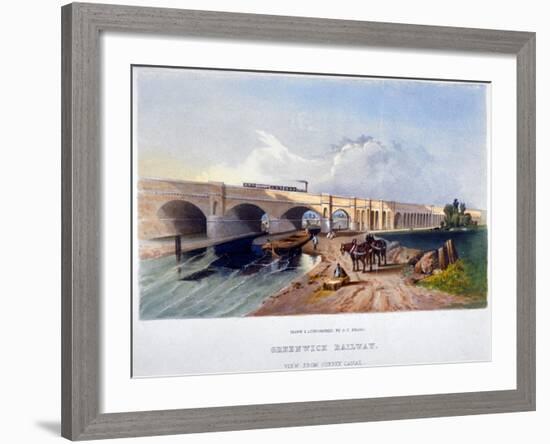 Greenwich Railway, Deptford, London, 1836-GF Bragg-Framed Giclee Print