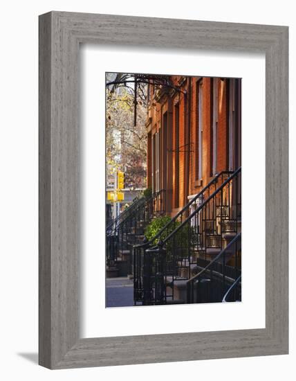 Greenwich Village Architecture.-Jon Hicks-Framed Photographic Print