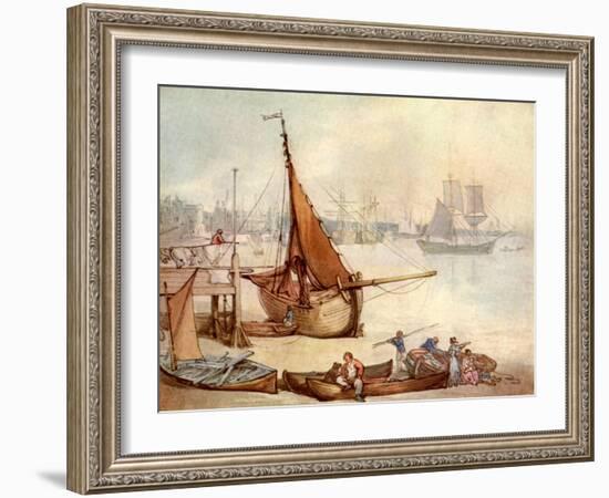 Greenwich watercolour-Thomas Rowlandson-Framed Giclee Print