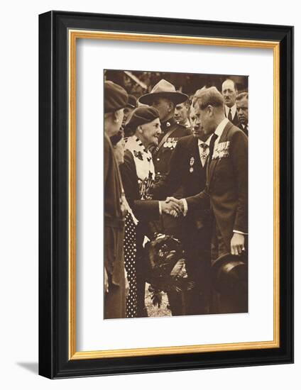 'Greeting a Canadian Mother', 1937-Unknown-Framed Photographic Print