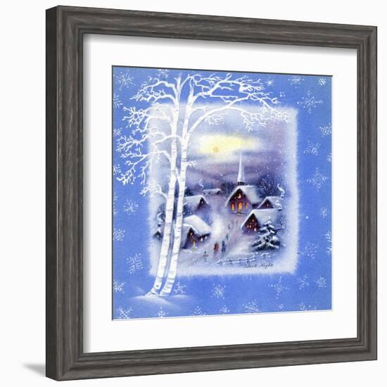 Greeting Card - Churches, Silent Night, National Museum of American History-null-Framed Art Print