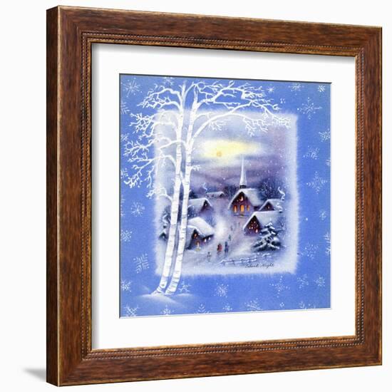 Greeting Card - Churches, Silent Night, National Museum of American History-null-Framed Art Print