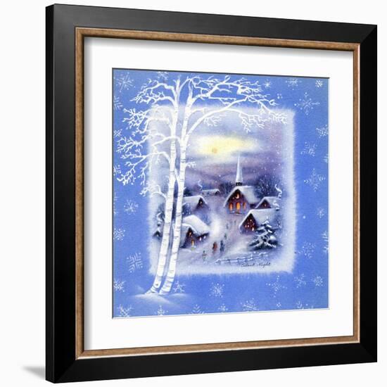 Greeting Card - Churches, Silent Night, National Museum of American History-null-Framed Art Print