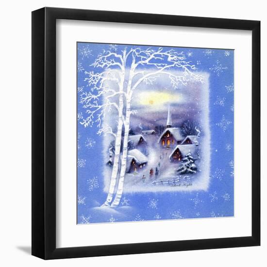 Greeting Card - Churches, Silent Night, National Museum of American History-null-Framed Art Print