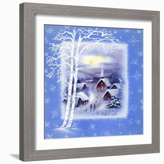 Greeting Card - Churches, Silent Night, National Museum of American History-null-Framed Art Print