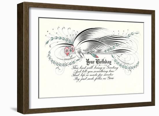 Greeting Certificate-null-Framed Art Print