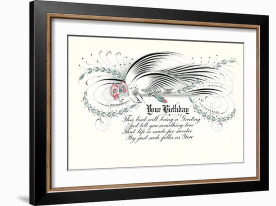 Greeting Certificate-null-Framed Art Print