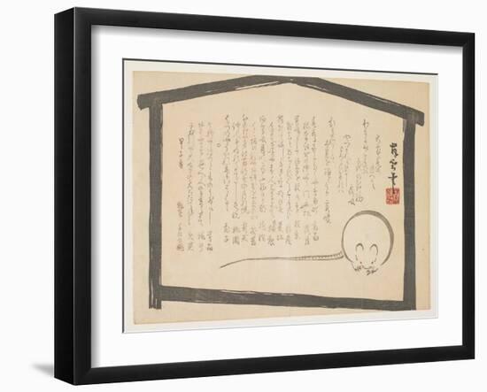 Greeting of the New Year of the Rat, January 1864-Buun-Framed Giclee Print