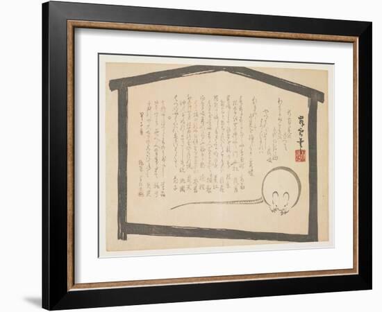 Greeting of the New Year of the Rat, January 1864-Buun-Framed Giclee Print