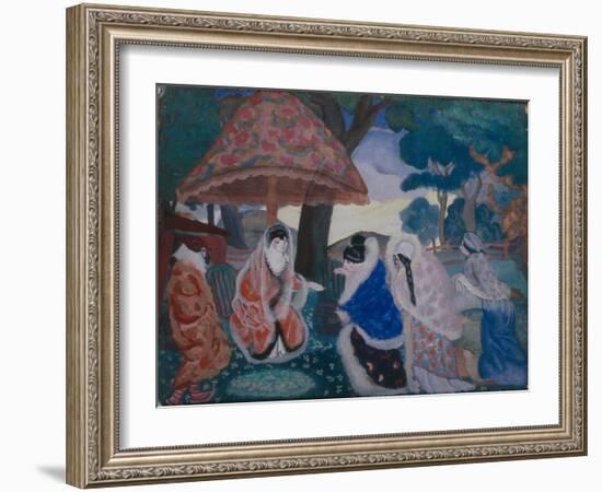 Greeting the Newlyweds, 1913-Boris Dmitryevich Grigoriev-Framed Giclee Print