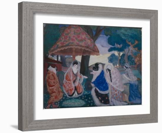 Greeting the Newlyweds, 1913-Boris Dmitryevich Grigoriev-Framed Giclee Print