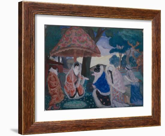 Greeting the Newlyweds, 1913-Boris Dmitryevich Grigoriev-Framed Giclee Print