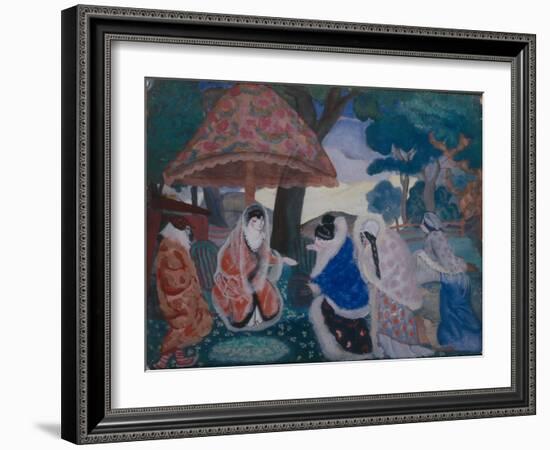 Greeting the Newlyweds, 1913-Boris Dmitryevich Grigoriev-Framed Giclee Print