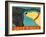 Greetings Black Yellow-Stephen Huneck-Framed Giclee Print