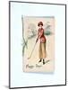 Greetings card with golfing theme, c1910-Unknown-Mounted Giclee Print