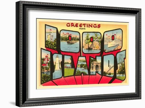 Greetings from 1000 Islands, New York-null-Framed Giclee Print