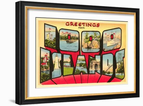 Greetings from 1000 Islands, New York-null-Framed Giclee Print