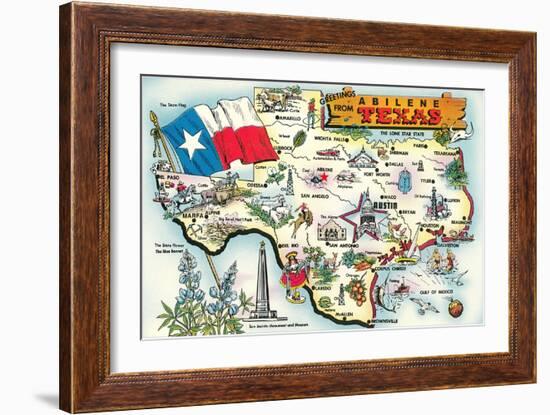 Greetings from Abilene, Texas-null-Framed Art Print