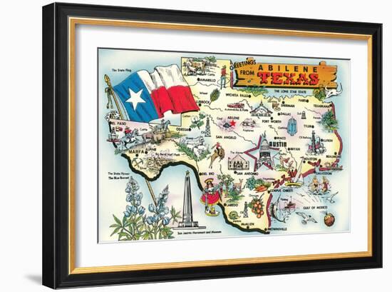 Greetings from Abilene, Texas-null-Framed Art Print