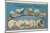 Greetings from Akron, Ohio-null-Mounted Art Print