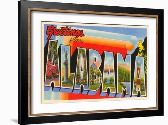 Greetings from Alabama-null-Framed Art Print