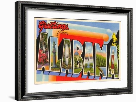 Greetings from Alabama-null-Framed Art Print