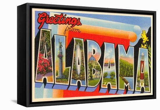 Greetings from Alabama-null-Framed Stretched Canvas