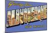 Greetings from Albuquerque, New Mexico-null-Mounted Art Print