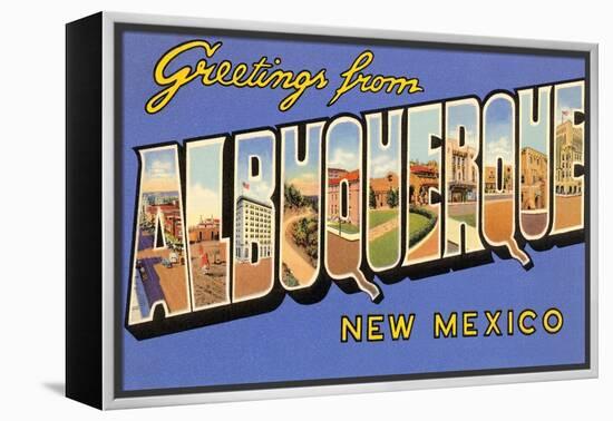 Greetings from Albuquerque, New Mexico-null-Framed Stretched Canvas