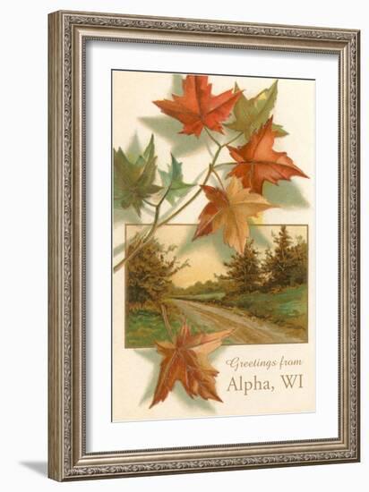 Greetings from Alpha-null-Framed Art Print