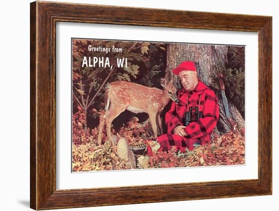 Greetings from Alpha-null-Framed Art Print