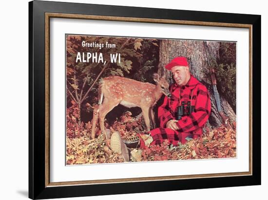 Greetings from Alpha-null-Framed Art Print