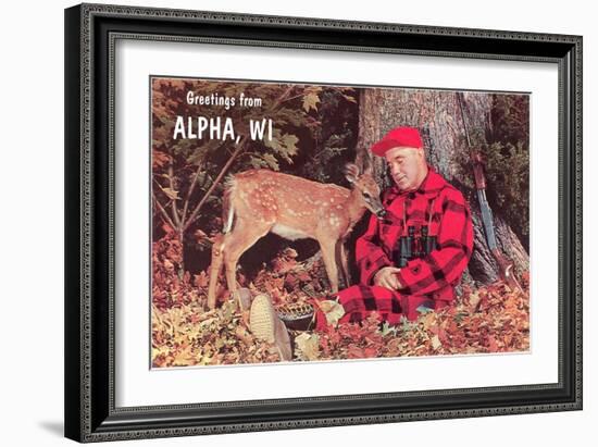 Greetings from Alpha-null-Framed Art Print